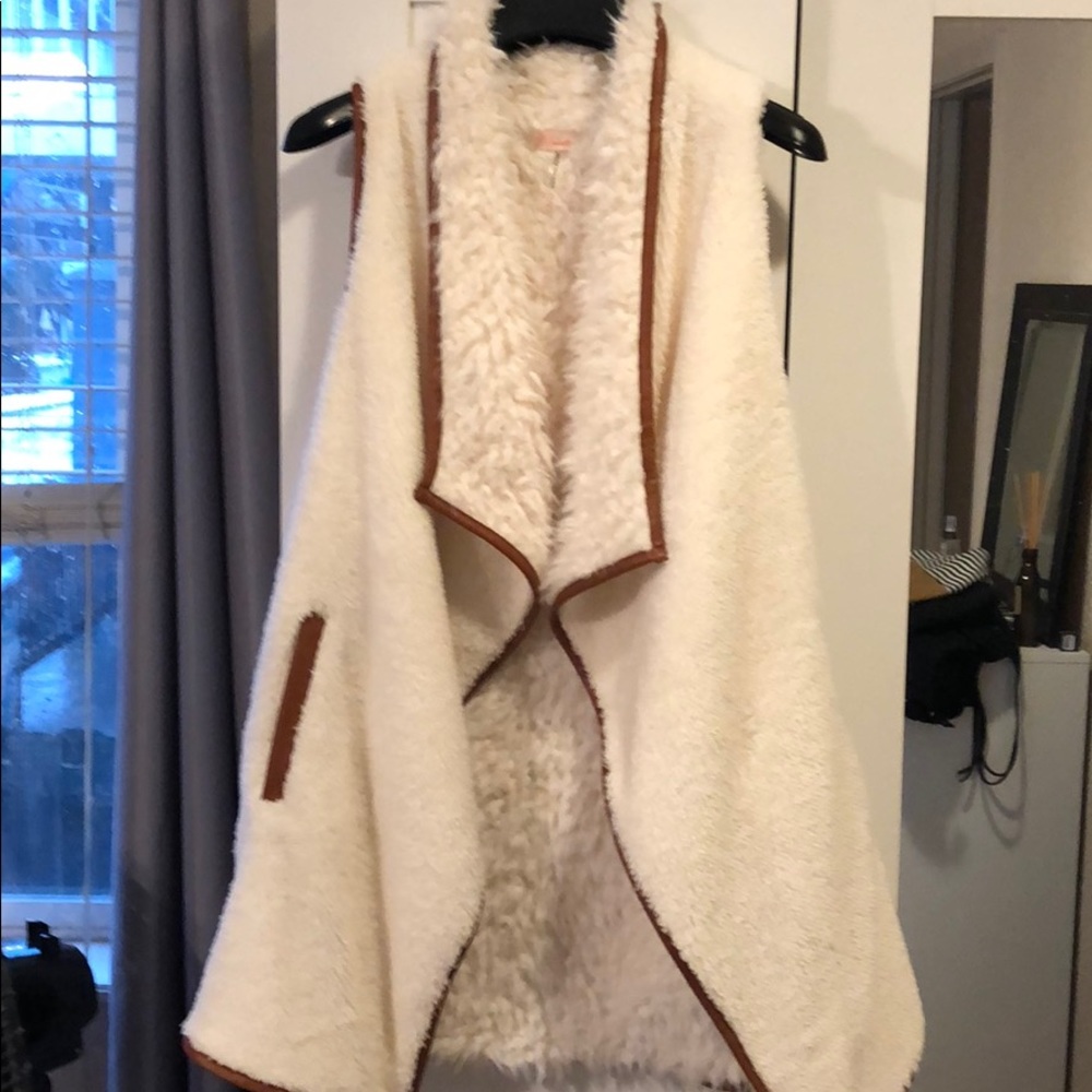 Faux fur vest